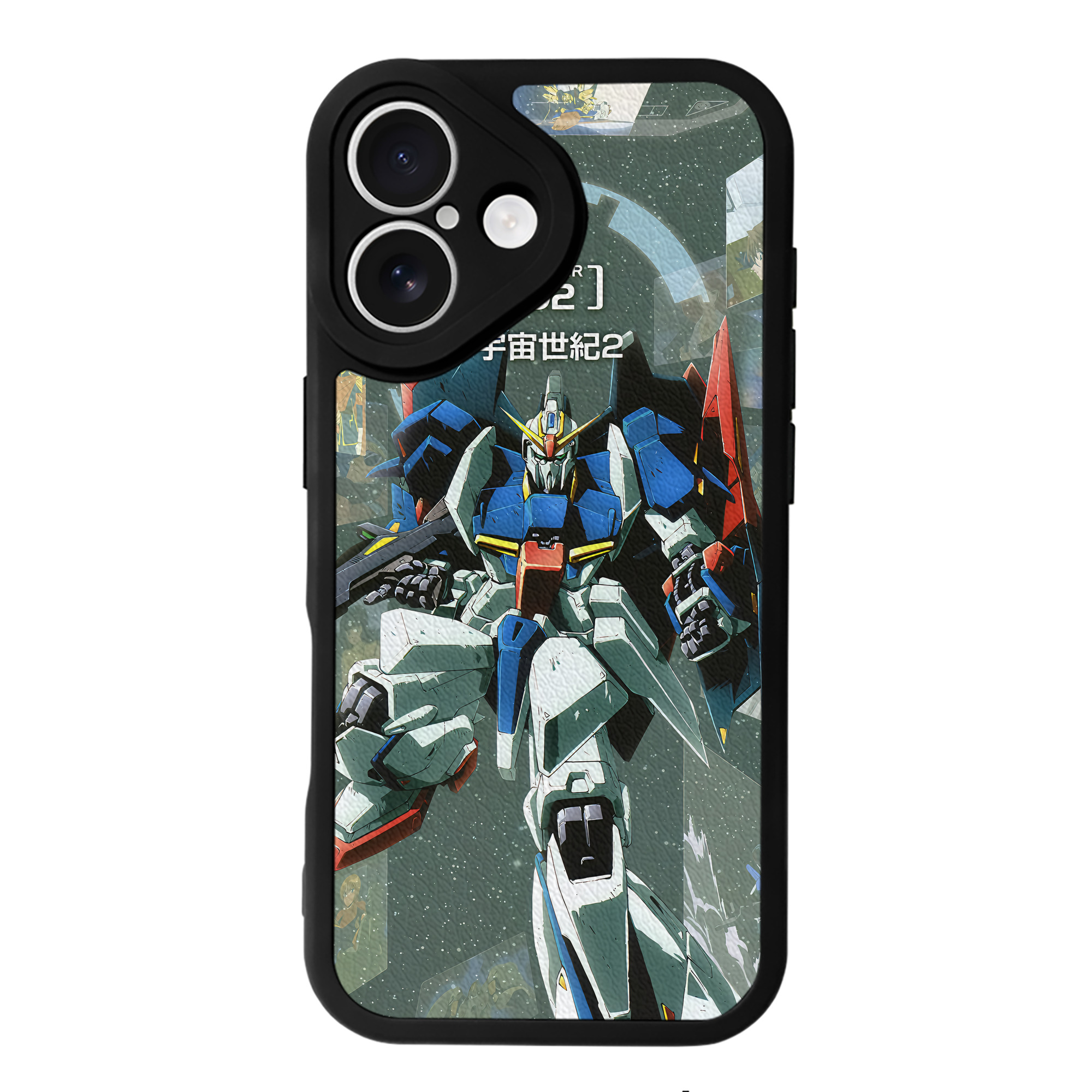 （画像用） 機動戦士ガンダム Mobile Suit Gundam 【iPhone 16シリーズ対応】シリコンスマホケース（レザー調） 材質：シリコン